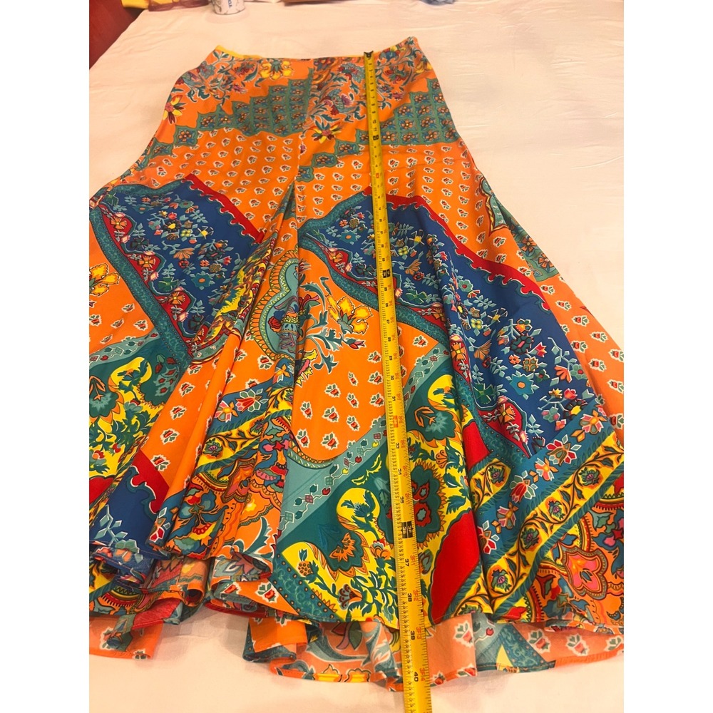 Vintage Ralph Lauren blue label patchwork mermaid skirt, size 8 - Picture 8 of 10